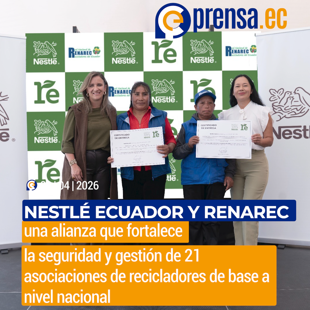 Nestlé Ecuador y RENAREC una alianza que fortalece la seguridad y gestión de 21 asociaciones de recicladores de base a nivel nacional
