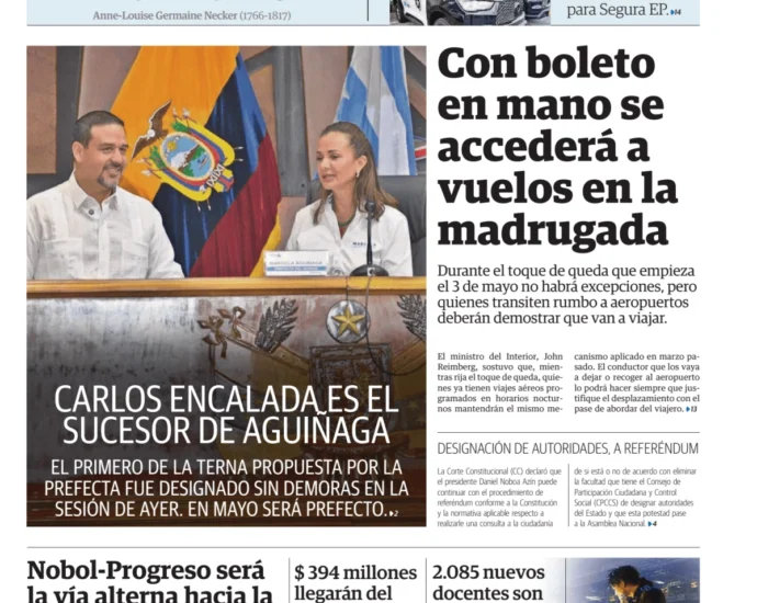 Nuevo toque de queda en Ecuador: restricciones y aval para referéndum constitucional