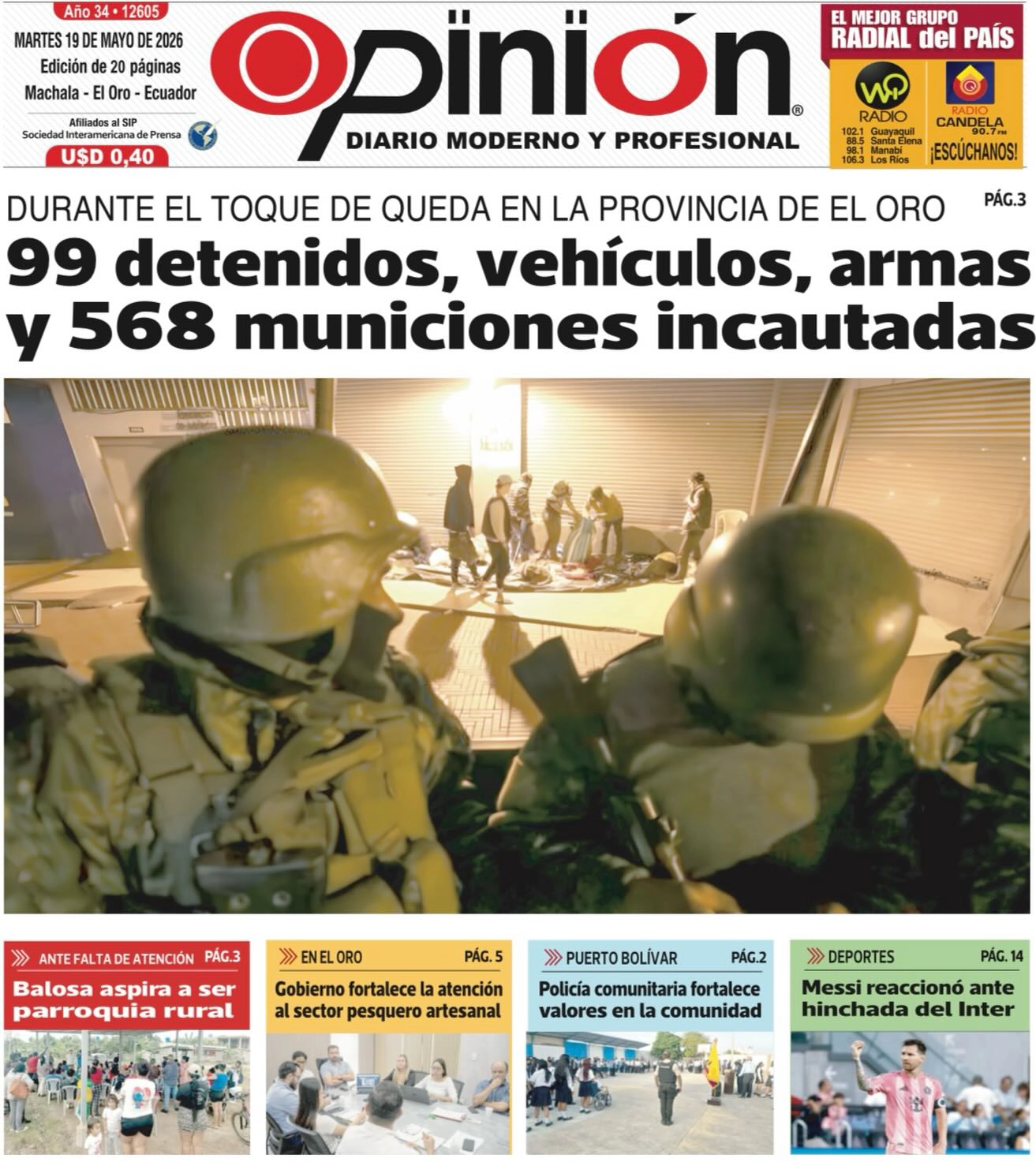 Balance de seguridad: finalizan los toques de queda en Ecuador