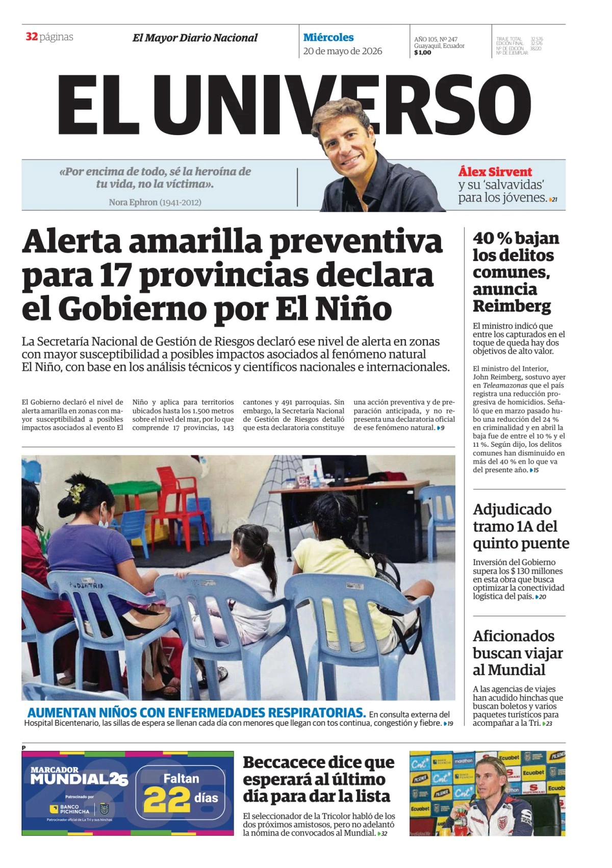Emergencia climática y tensiones internas marcan la agenda nacional en Ecuador