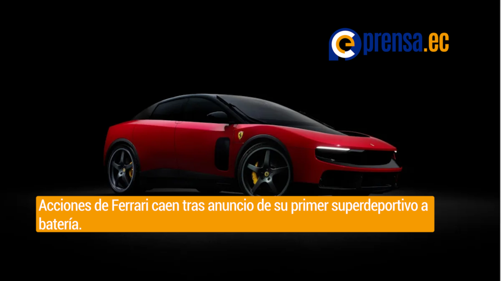 Ferrari lanza su primer auto eléctrico ante críticas de fans e inversores