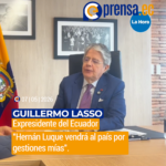 Guillermo Lasso: "Hernán Luque vendrá al país por gestiones mías".