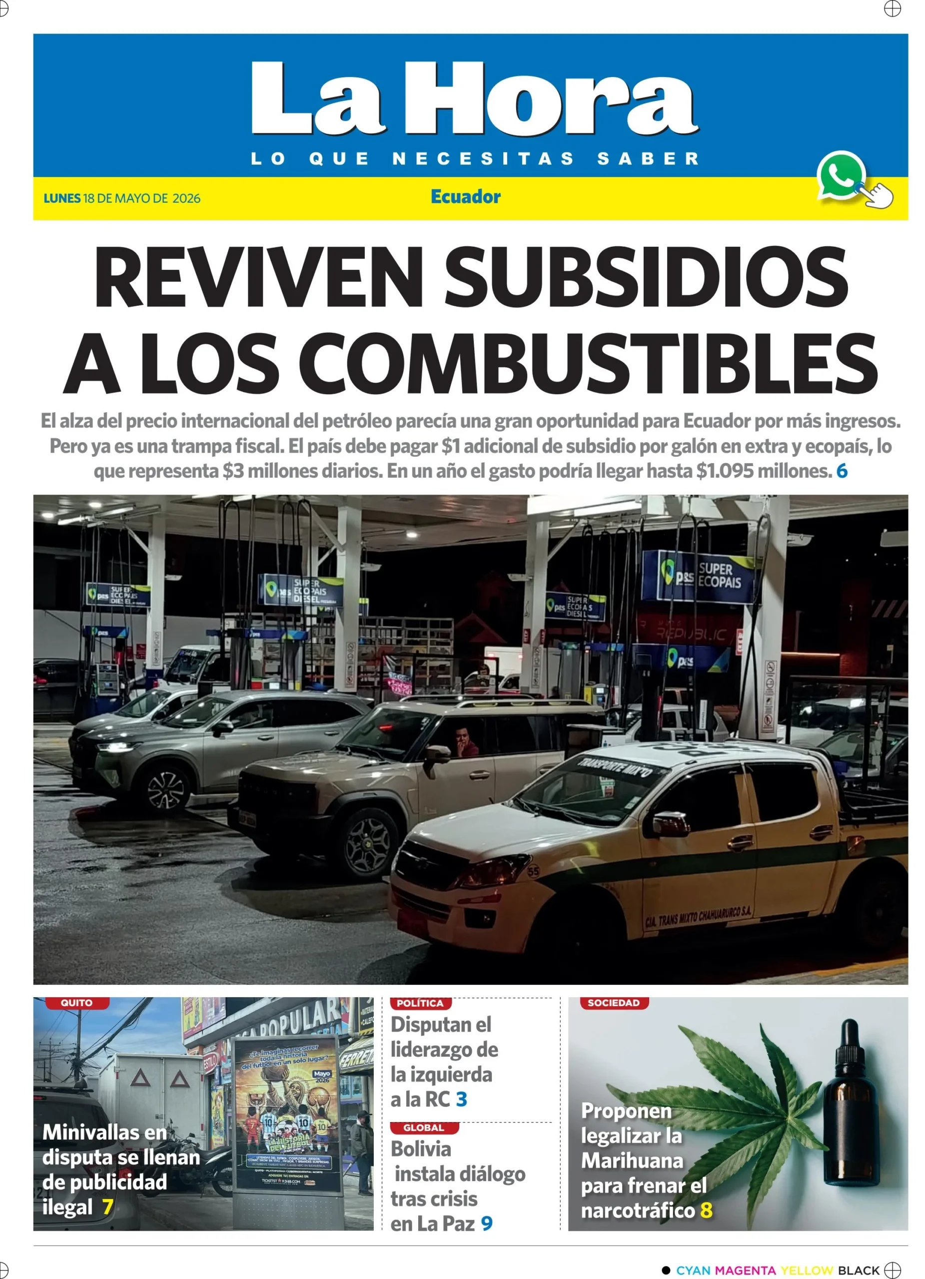 Subsidios a los combustibles generan fuerte presión fiscal en Ecuador