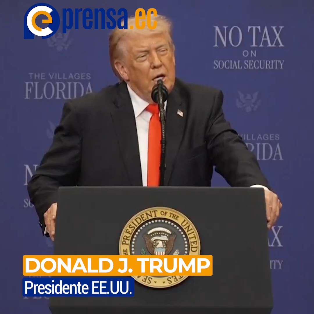 Trump destaca fortaleza económica y operaciones militares en Palm Beach