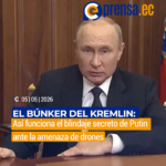 Vladimir Putin intensifica su aislamiento en búnkeres subterráneos por amenazas contra su seguridad