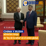 Xi Jinping y Vladimir Putin impulsan reforma a la gobernanza global