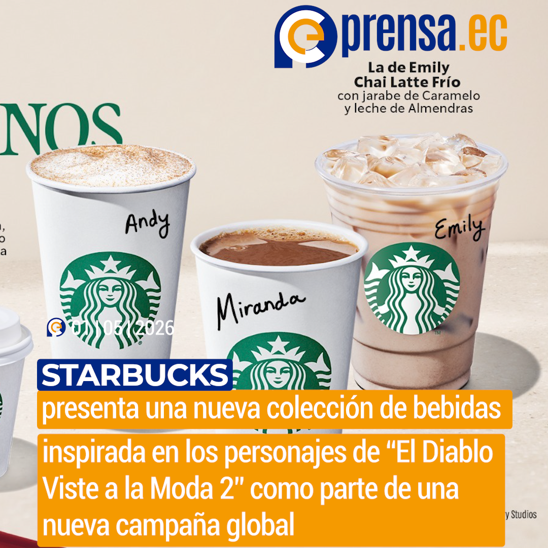 ​Starbucks presenta una nueva colección de bebidas inspirada en los personajes de “El Diablo Viste a la Moda 2” como parte de una nueva campaña global